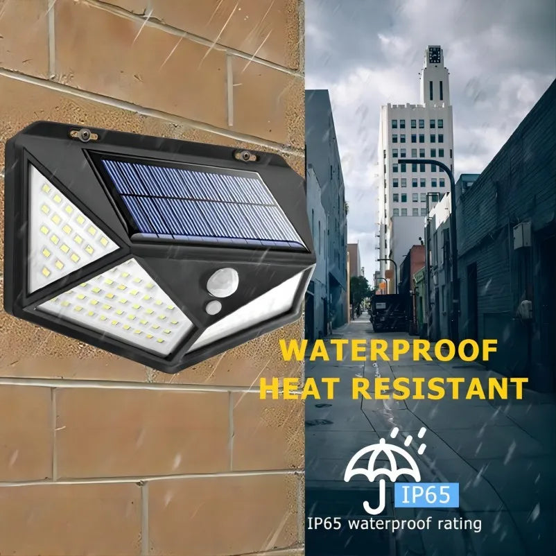 LED Outdoor Motion Sense Solar Wall Lamp