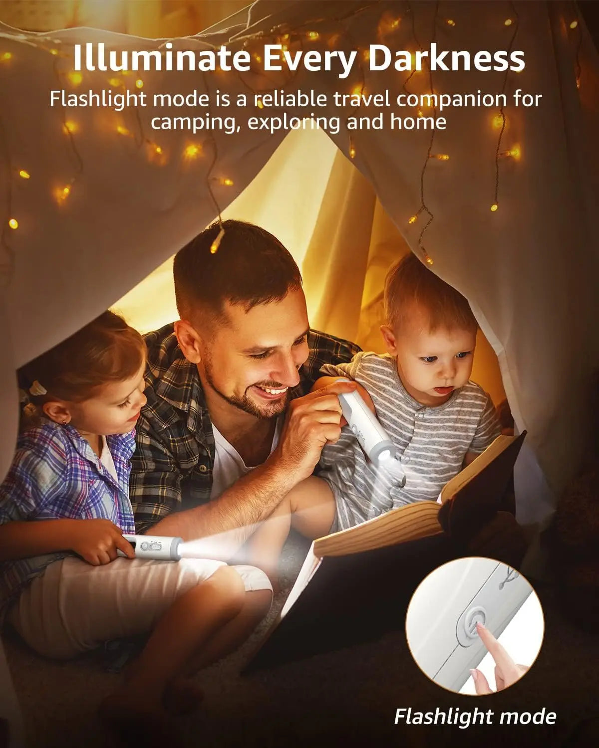 LED Motion-sense 2 in 1 Portable Flashlight