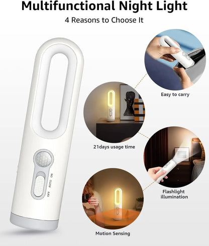 LED Motion-sense 2 in 1 Portable Flashlight