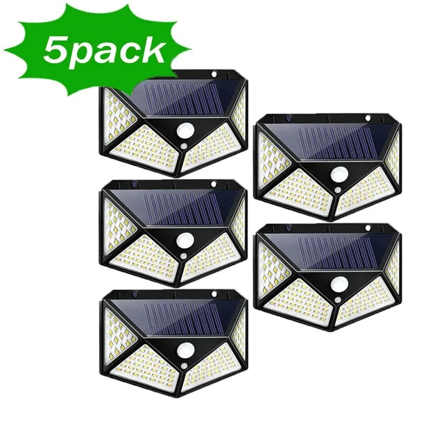 LED Outdoor Motion Sense Solar Wall Lamp
