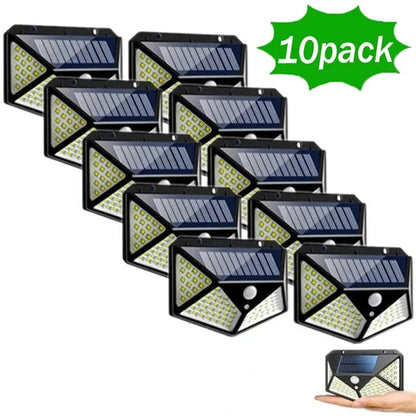 LED Outdoor Motion Sense Solar Wall Lamp