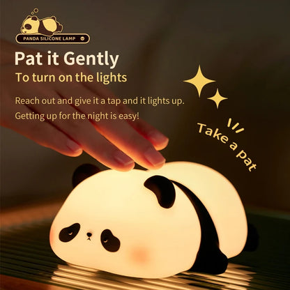 Kids LED Touch-Sense Panda Night Light 